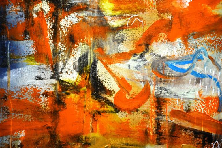 Original Abstract Expressionism Abstract Painting by Andrada Anghel