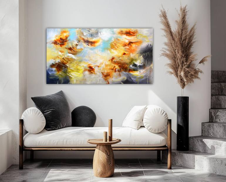 Original Abstract Expressionism Abstract Painting by Andrada Anghel