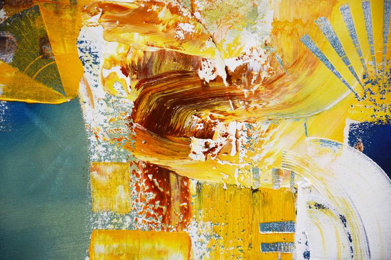 Original Abstract Expressionism Abstract Painting by Andrada Anghel