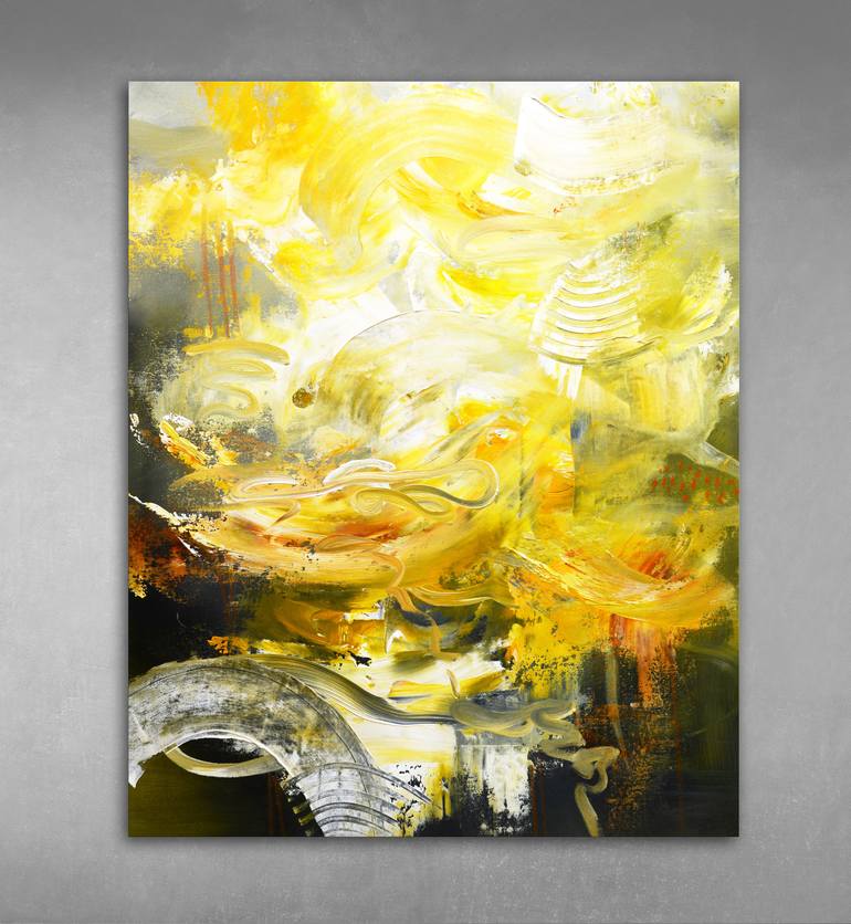 Original Abstract Expressionism Abstract Painting by Andrada Anghel
