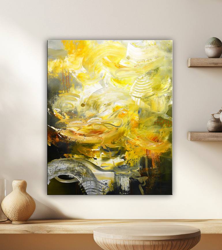 Original Abstract Expressionism Abstract Painting by Andrada Anghel