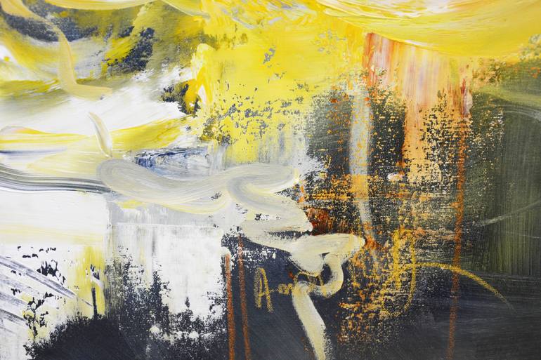 Original Abstract Expressionism Abstract Painting by Andrada Anghel