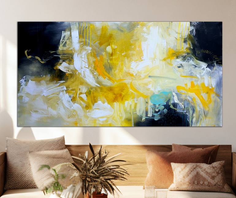 Original Abstract Expressionism Abstract Painting by Andrada Anghel