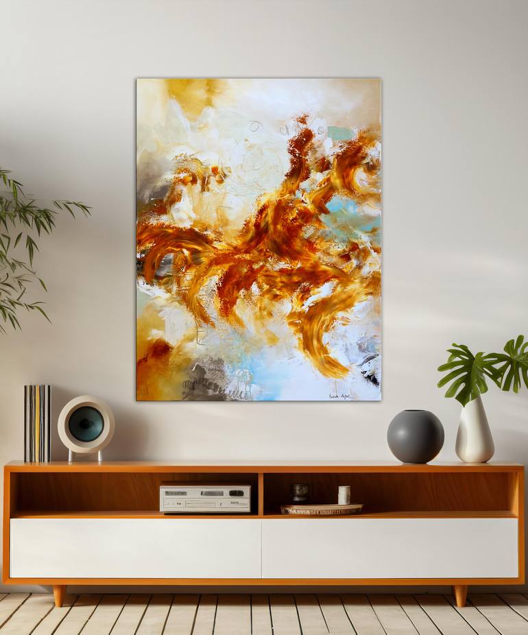 Original Abstract Expressionism Abstract Painting by Andrada Anghel