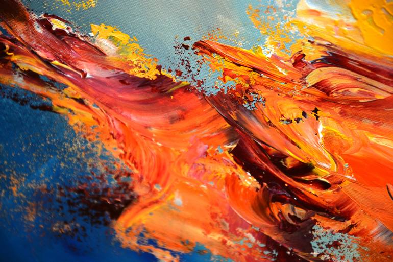 Original Abstract Expressionism Abstract Painting by Andrada Anghel