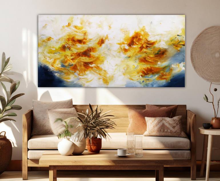 Original Abstract Expressionism Abstract Painting by Andrada Anghel