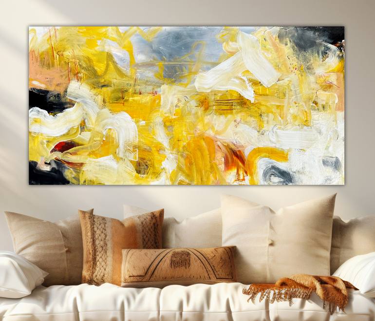 Original Abstract Expressionism Abstract Painting by Andrada Anghel