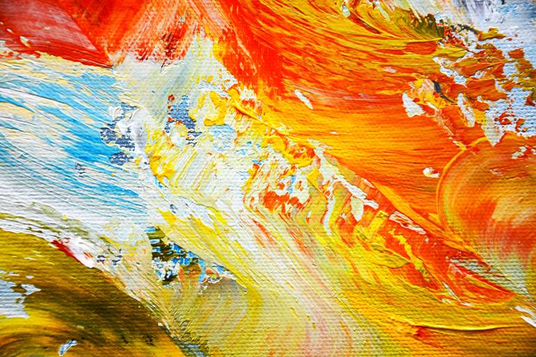 Original Abstract Expressionism Abstract Painting by Andrada Anghel