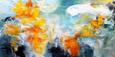 Original Abstract Expressionism Abstract Paintings by Andrada Anghel
