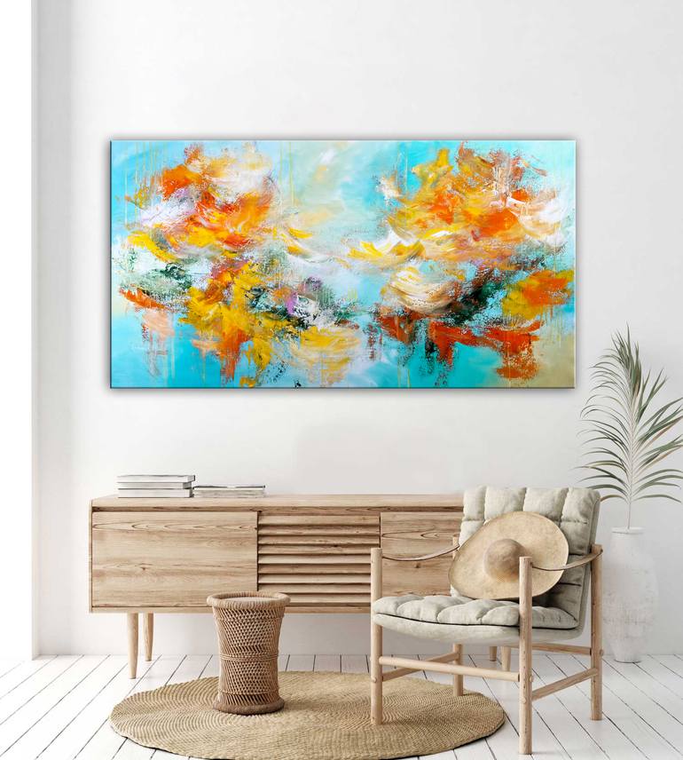 Original Abstract Expressionism Abstract Painting by Andrada Anghel