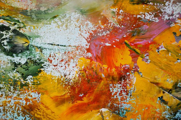 Original Abstract Expressionism Abstract Painting by Andrada Anghel