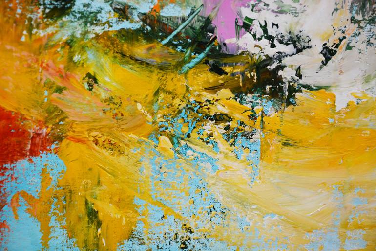 Original Abstract Expressionism Abstract Painting by Andrada Anghel