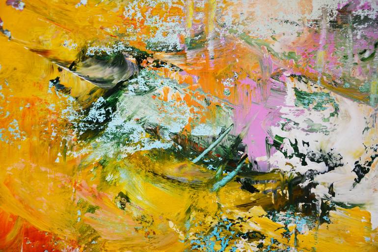 Original Abstract Expressionism Abstract Painting by Andrada Anghel