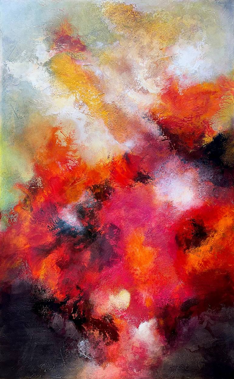 Original Abstract Expressionism Abstract Paintings by Andrada Anghel