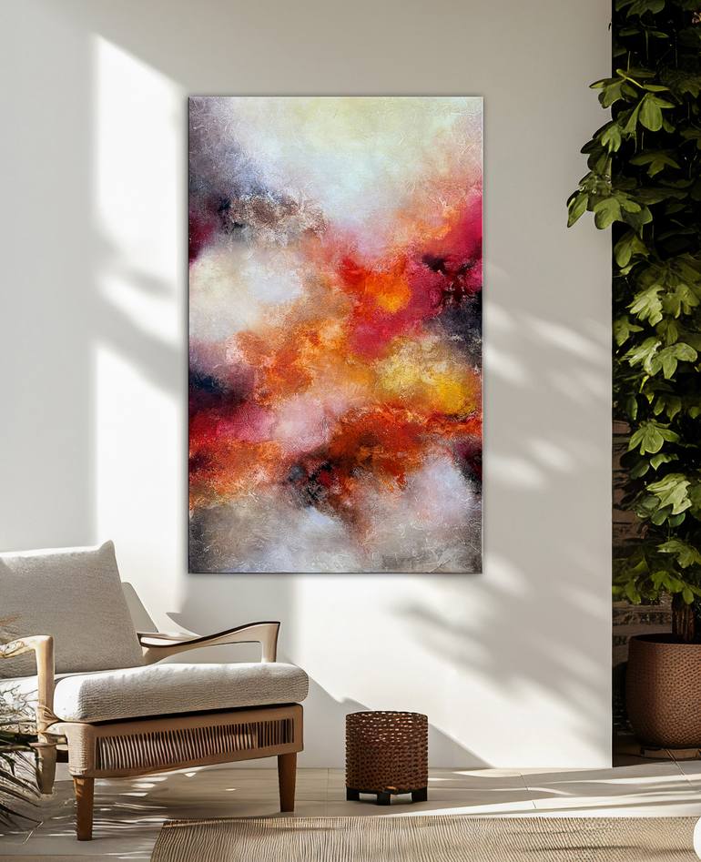 Original Abstract Expressionism Abstract Painting by Andrada Anghel