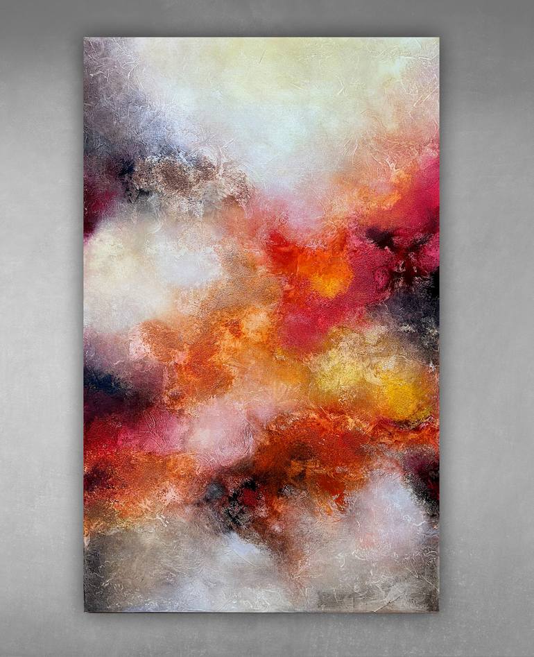 Original Abstract Expressionism Abstract Painting by Andrada Anghel