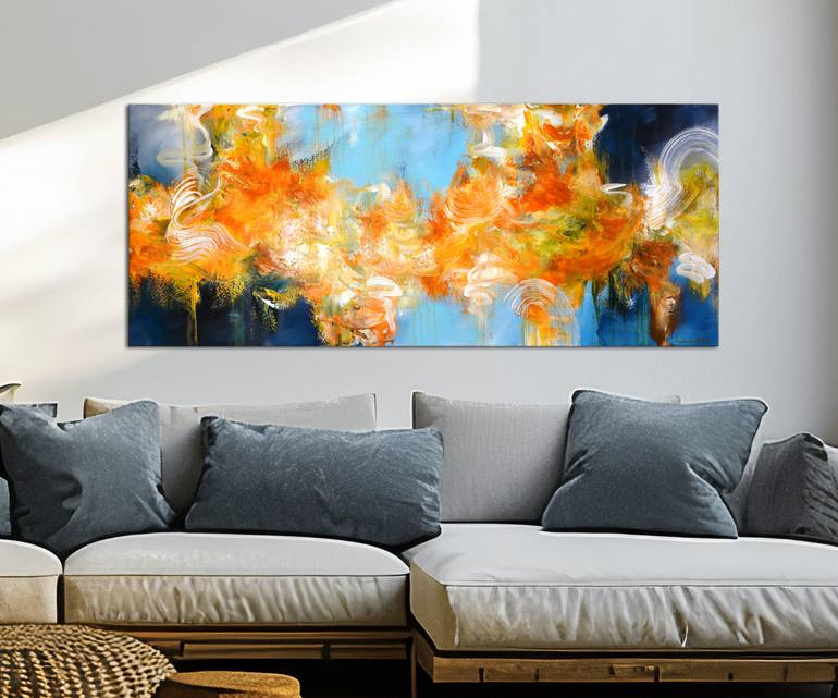 Original Abstract Expressionism Abstract Painting by Andrada Anghel
