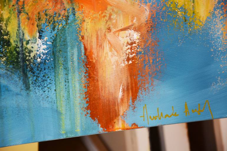 Original Abstract Expressionism Abstract Painting by Andrada Anghel
