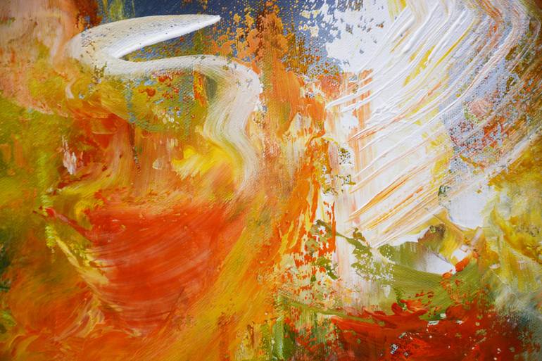 Original Abstract Expressionism Abstract Painting by Andrada Anghel