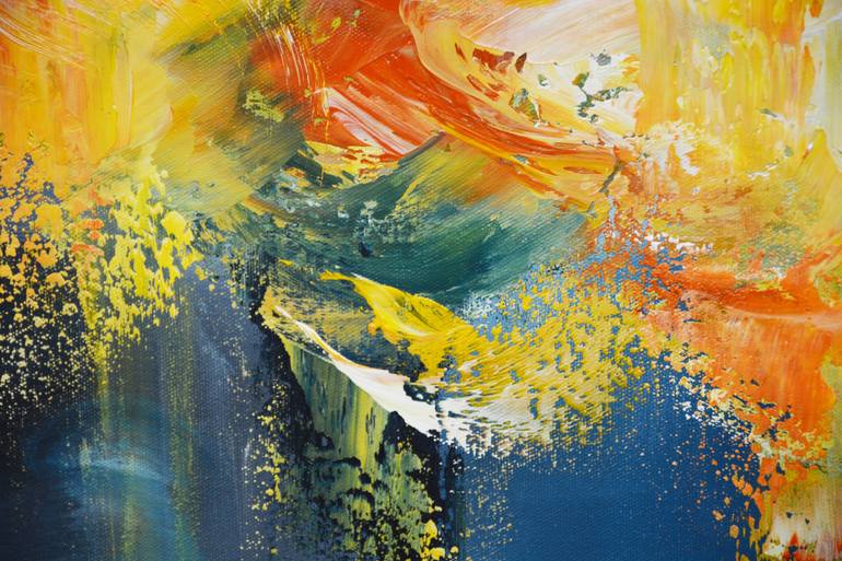 Original Abstract Expressionism Abstract Painting by Andrada Anghel