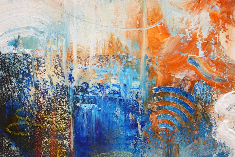 Original Abstract Expressionism Abstract Painting by Andrada Anghel