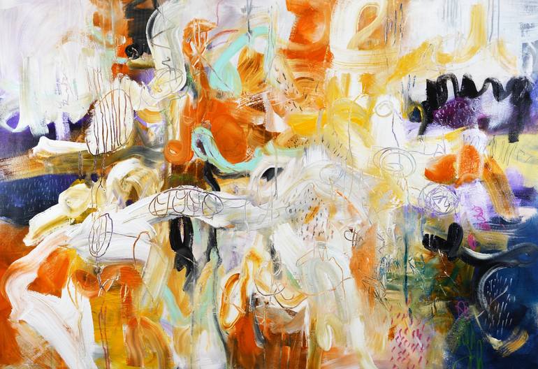 Original Contemporary Abstract Paintings by Andrada Anghel