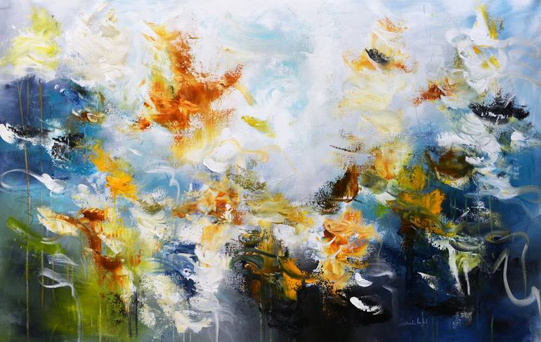 Original Abstract Expressionism Abstract Paintings by Andrada Anghel