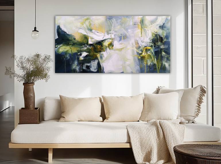 Original Abstract Expressionism Abstract Painting by Andrada Anghel
