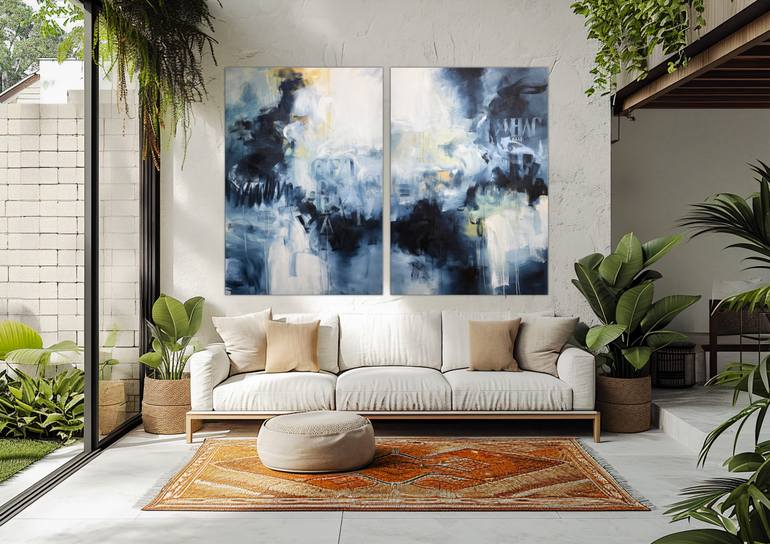 Original Abstract Expressionism Abstract Painting by Andrada Anghel