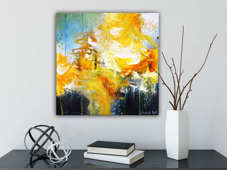 Original Abstract Expressionism Abstract Painting by Andrada Anghel