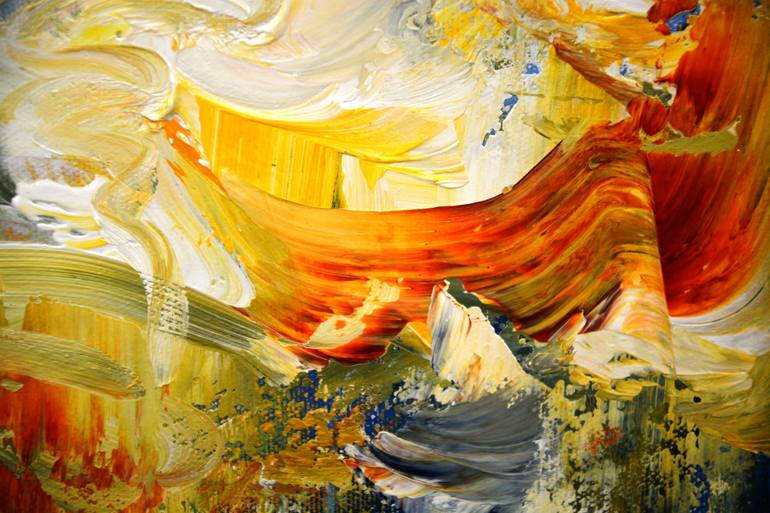 Original Abstract Expressionism Abstract Painting by Andrada Anghel