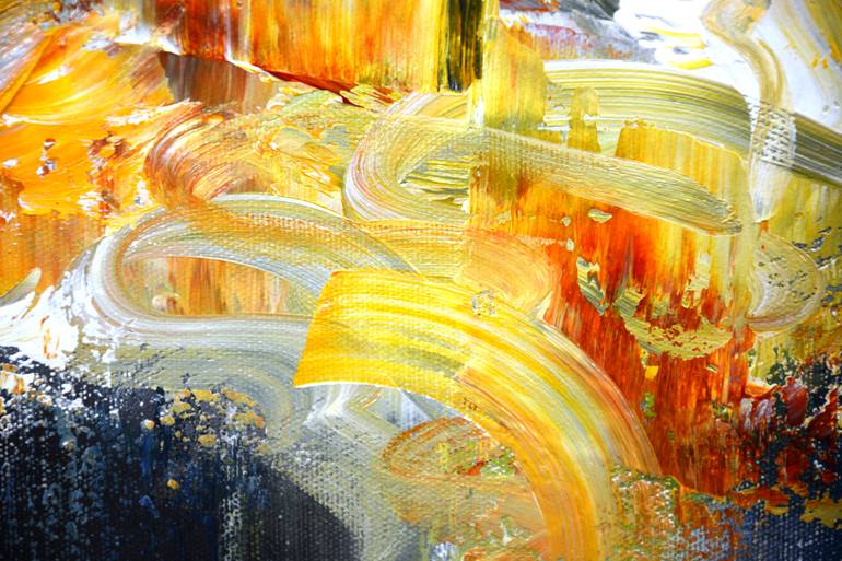 Original Abstract Expressionism Abstract Painting by Andrada Anghel