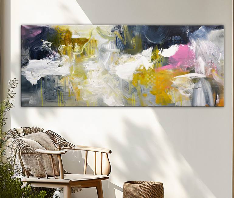 Original Abstract Expressionism Abstract Painting by Andrada Anghel