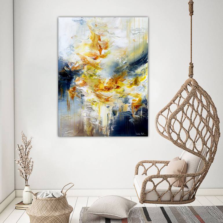 Original Abstract Expressionism Abstract Painting by Andrada Anghel