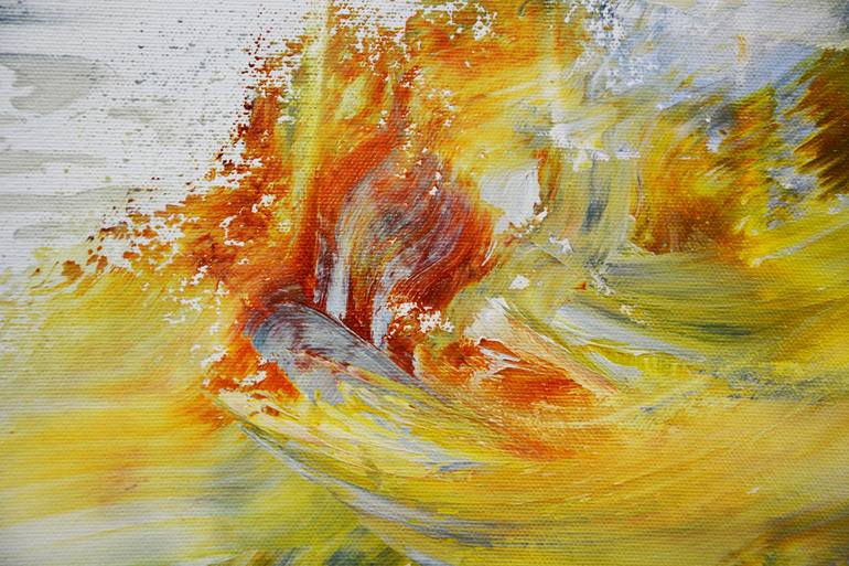 Original Abstract Expressionism Abstract Painting by Andrada Anghel