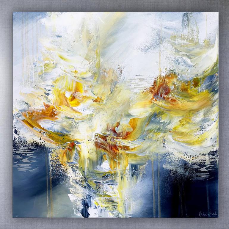 Original Abstract Expressionism Abstract Painting by Andrada Anghel