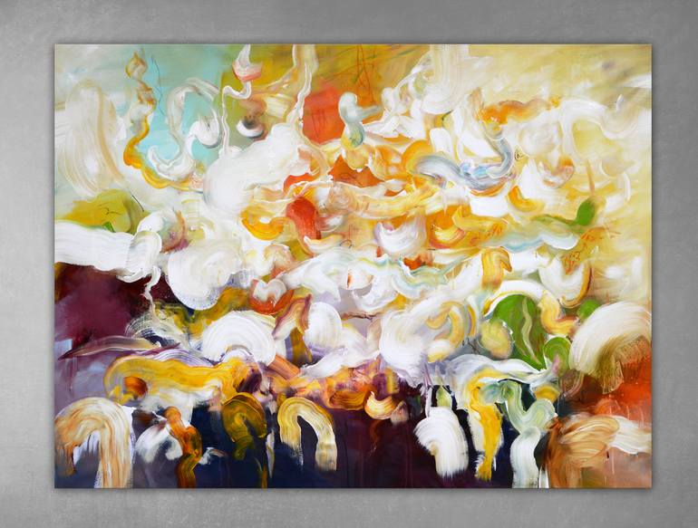 Original Abstract Expressionism Abstract Painting by Andrada Anghel