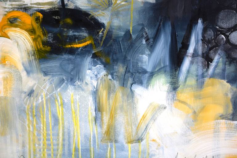 Original Abstract Expressionism Abstract Painting by Andrada Anghel