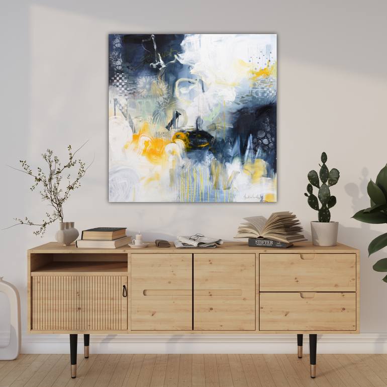 Original Abstract Expressionism Abstract Painting by Andrada Anghel