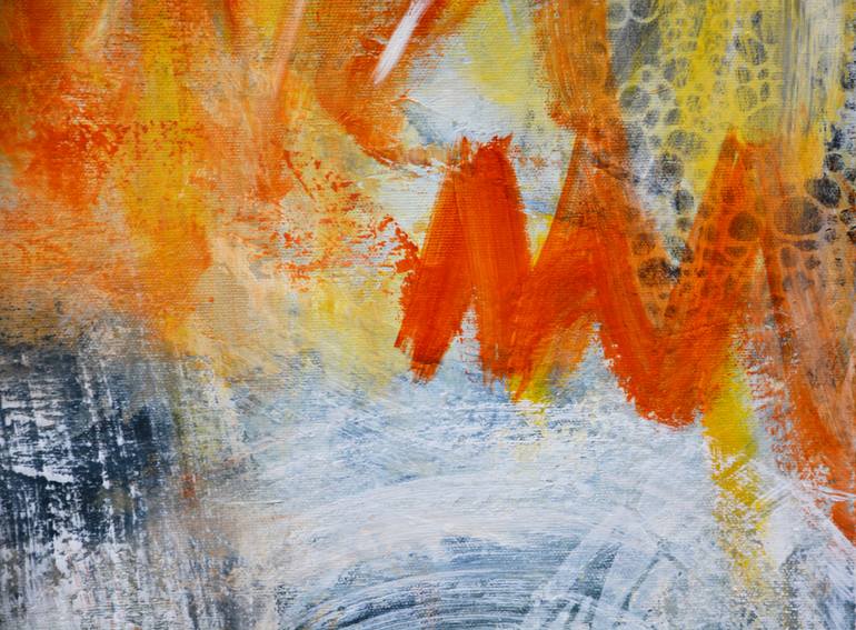 Original Abstract Expressionism Abstract Painting by Andrada Anghel