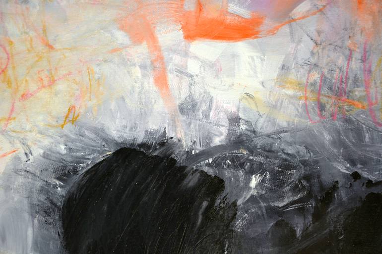 Original Abstract Expressionism Abstract Painting by Andrada Anghel