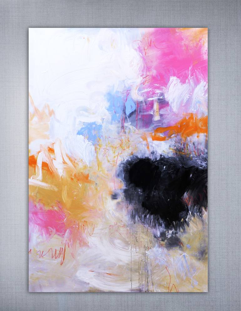 Original Abstract Expressionism Abstract Painting by Andrada Anghel