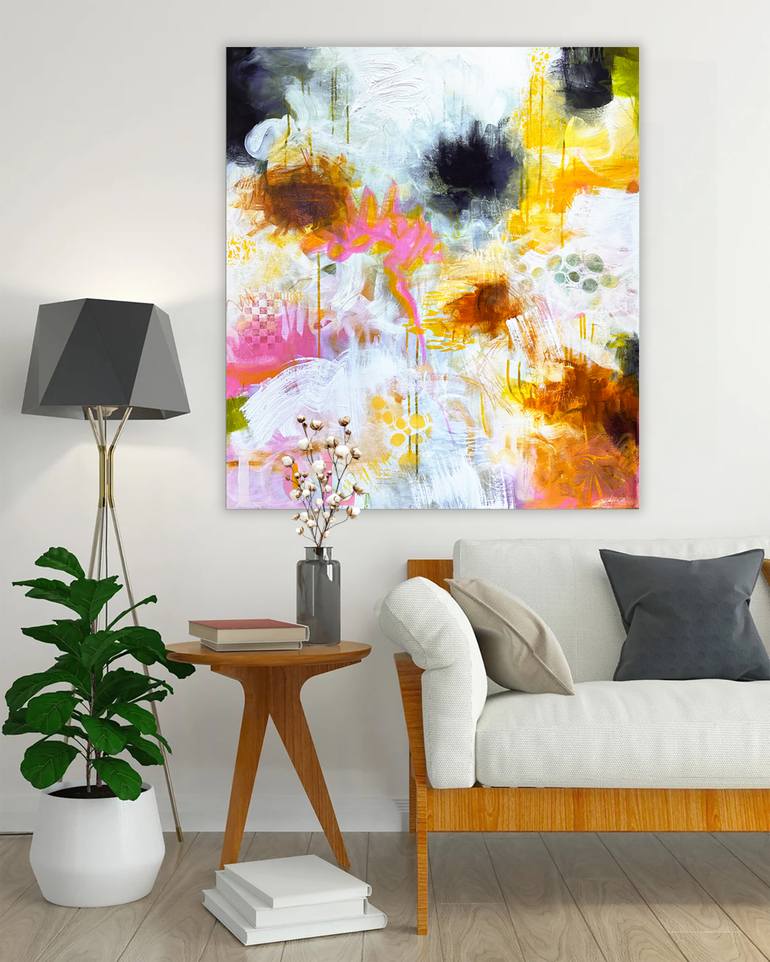Original Abstract Expressionism Abstract Painting by Andrada Anghel