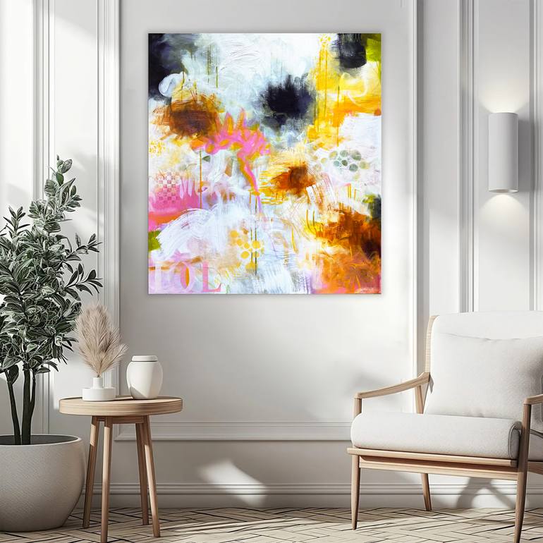 Original Abstract Expressionism Abstract Painting by Andrada Anghel