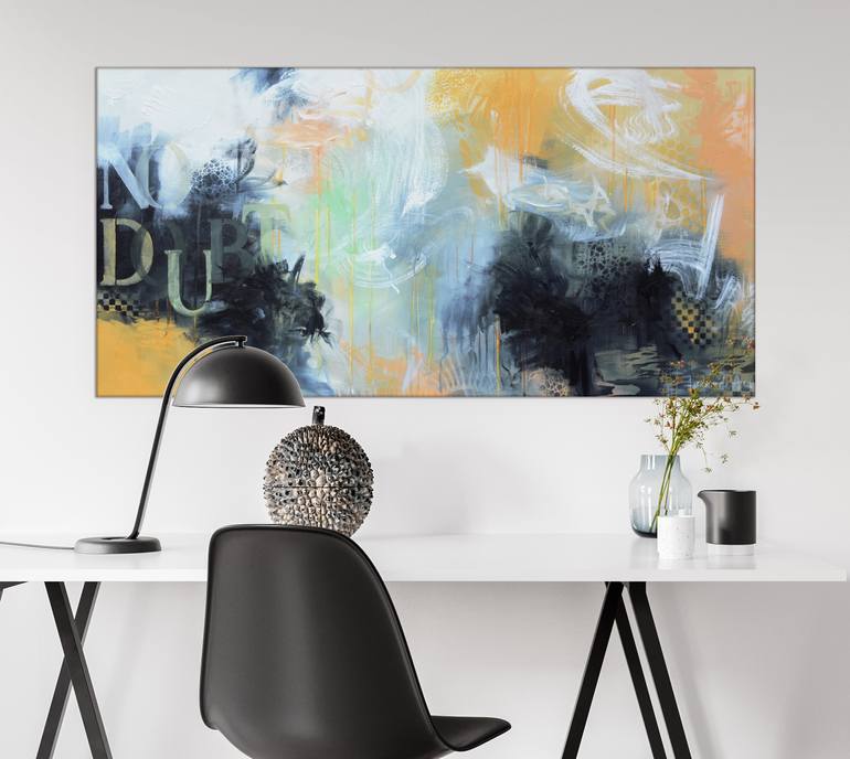 Original Abstract Expressionism Abstract Painting by Andrada Anghel