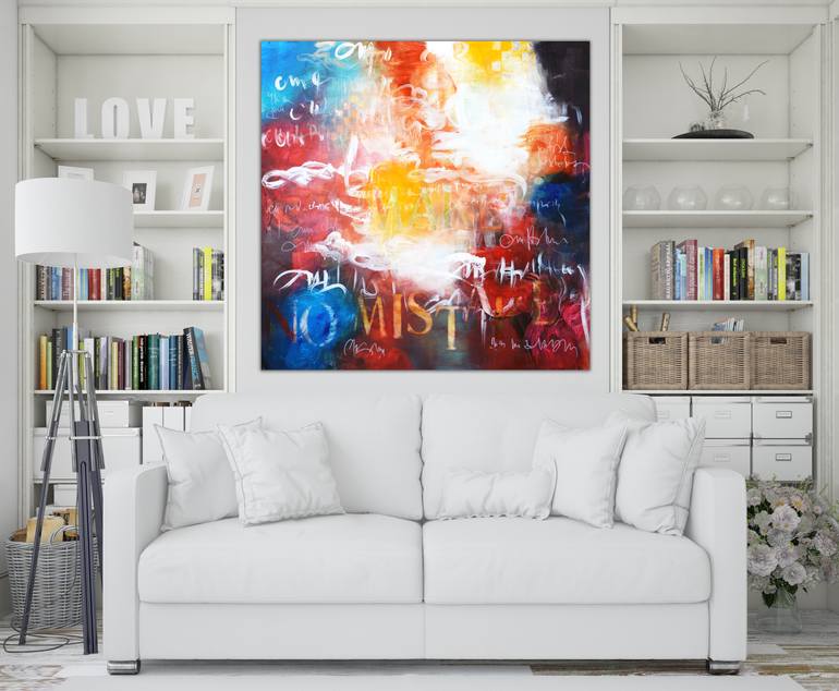 Original Abstract Expressionism Abstract Painting by Andrada Anghel