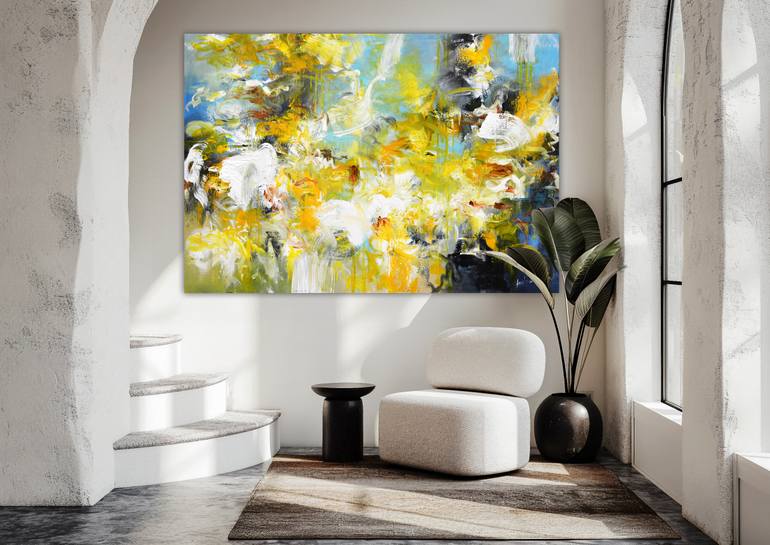 Original Abstract Expressionism Abstract Painting by Andrada Anghel