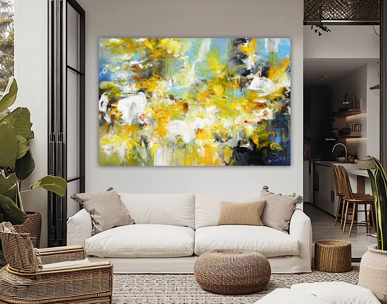 Original Abstract Expressionism Abstract Painting by Andrada Anghel