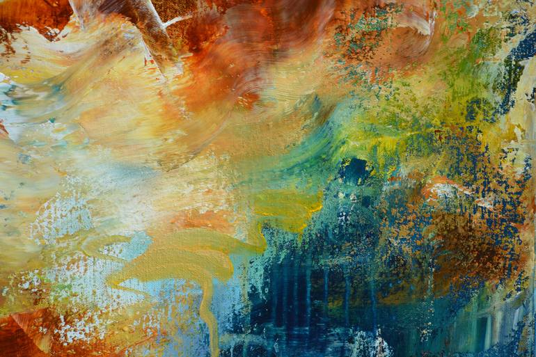 Original Abstract Expressionism Abstract Painting by Andrada Anghel