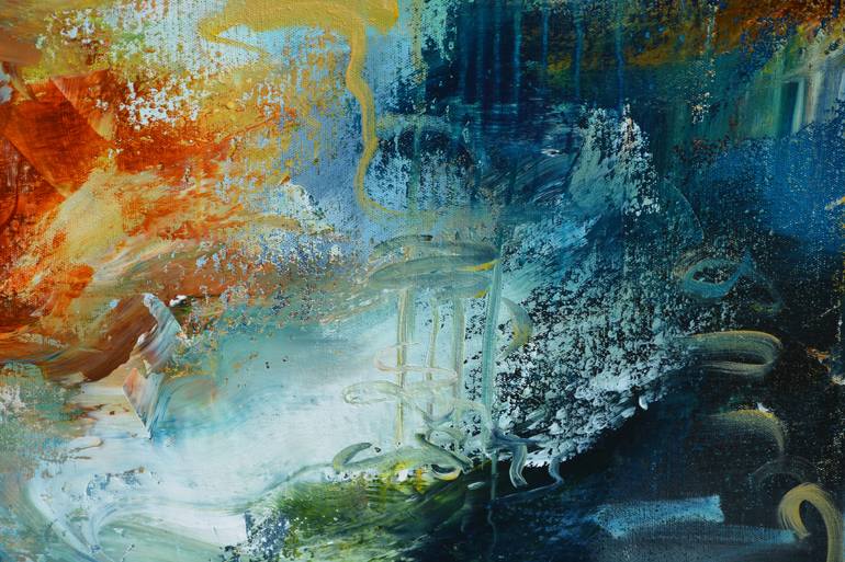 Original Abstract Expressionism Abstract Painting by Andrada Anghel
